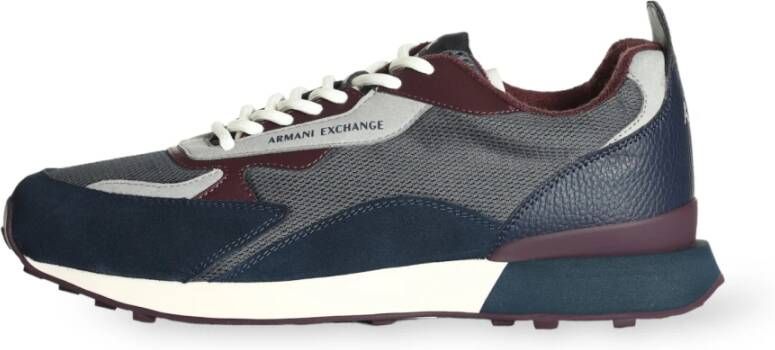 Armani Exchange Heren Sneakers Navy+slate+bordeaux Meerkleurig Heren