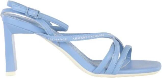 Armani Exchange High Heel Sandals Blauw Dames