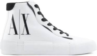 Armani Exchange Icon Project High-Top Sneakers White Dames