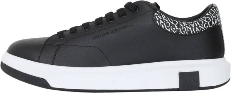 Armani Exchange Klassieke zwarte herensneakers Black Heren