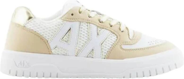 Armani Exchange Lage Sneakers Beige Dames