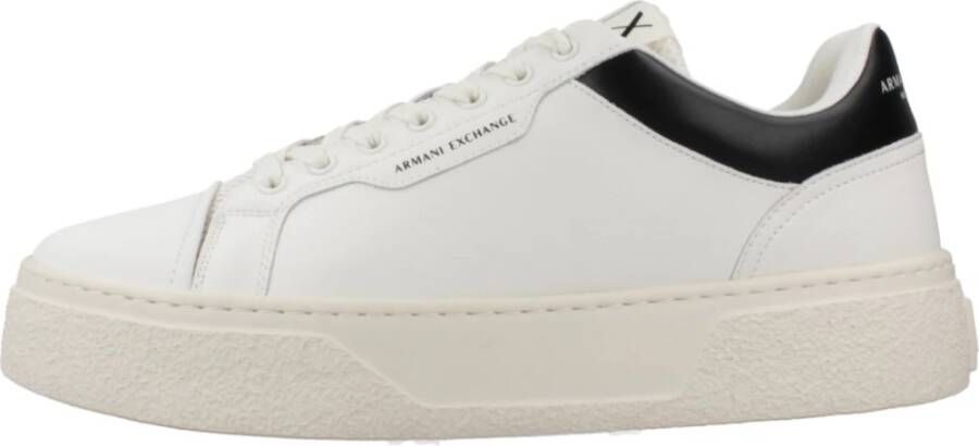 Armani Exchange Leeuw Sneakers Xux236 Xv906 White Heren