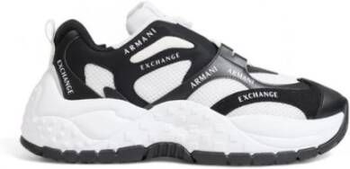 Armani Exchange Leren Hak Sneakers Collectie voor Vrouwen White Dames