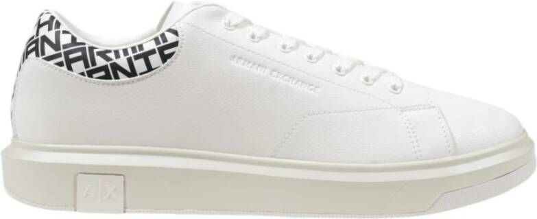 Armani Exchange Leren Herenschoenen Herfst Winter Collectie White Heren