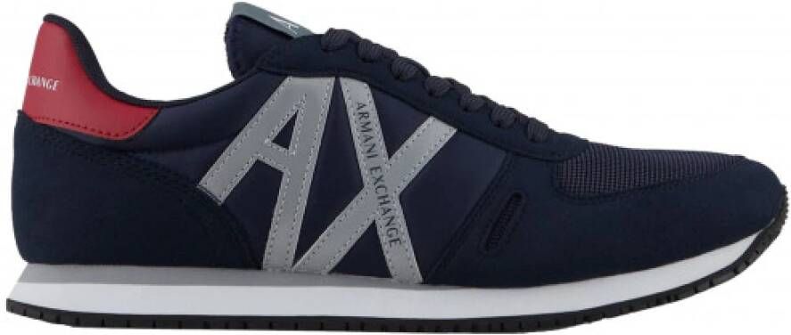 Armani Exchange Marineblauwe hardloopschoenen Xux017 Xcc68 Blue Heren