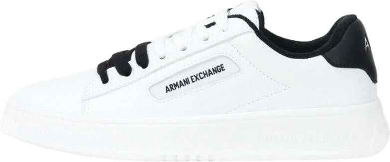 Armani Exchange Moderne witte sneakers voor heren White Heren