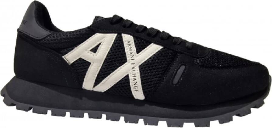 Armani Exchange Nieuwe Sneakers Schoenen Black Heren