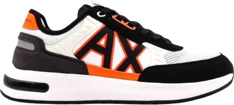 Armani Exchange Oranje Suède Veterschoenen Aw22 Multicolor Heren