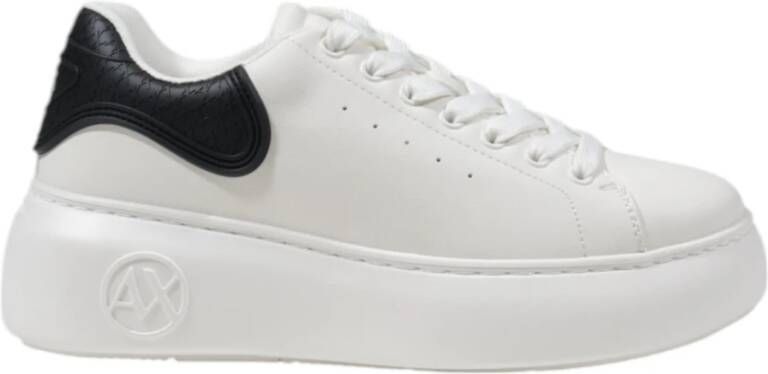 Armani Exchange Polyester Dames Sneakers Collectie White Dames