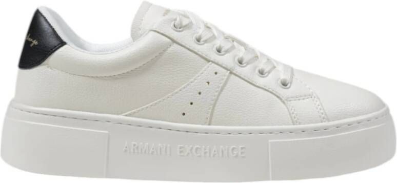 Armani Exchange Polyester Dames Sneakers Collectie White Dames