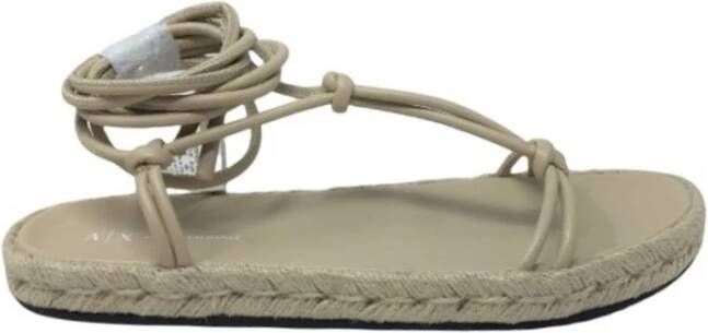 Armani Exchange Sandal Nappa PU Xdp024Xv427 Beige Dames