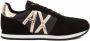 Armani Exchange Zwarte Sneakers Merklogo Rubberen Zool Black Dames - Thumbnail 5