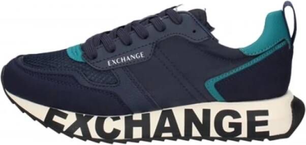 Armani Exchange Sneakers Blue Heren