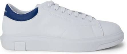 Armani Exchange Witte Leren Sneakers Venice Stijl White Heren