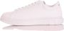 Armani Exchange Witte leren lage sneakers met logo detail White Heren - Thumbnail 4