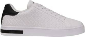 Armani Exchange Trendy Polyester Sneaker Collectie White Heren