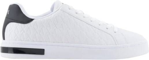 Armani Exchange Wit Zwart Sneakers Mannen Polyester Rubber White Heren