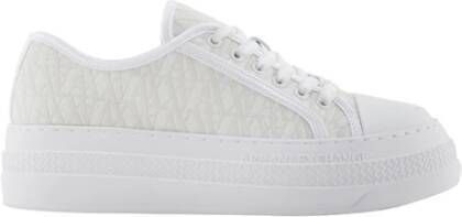 Armani Exchange Witte Leren Casual Sneakers White Dames