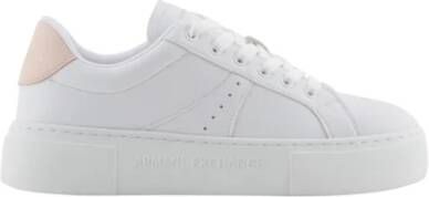 Armani Exchange Witte minimalistische sneakers White Dames