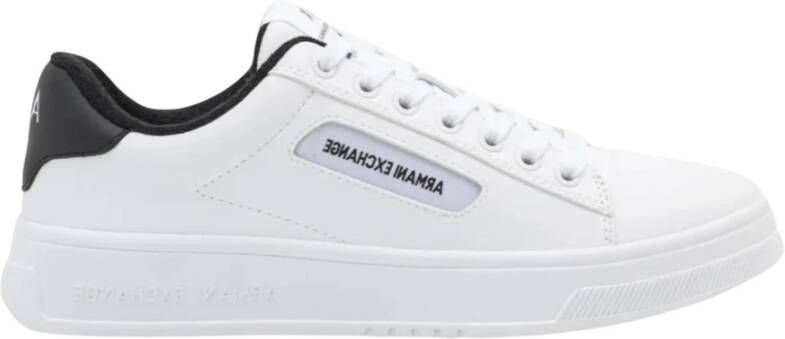 Armani Exchange Witte Sneakers met Logodetail White Heren