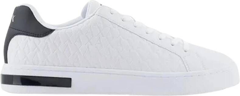 Armani Exchange Witte Sneakers met Rubberen Zool White Heren