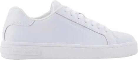 Armani Exchange Witte Sneakers Moderne Minimalistische Stijl White Heren