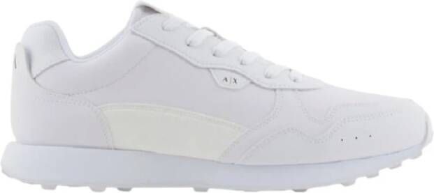 Armani Exchange Witte Sneakers voor een stijlvolle look White Heren