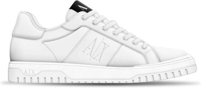 Armani Exchange Witte Sneakers voor een stijlvolle look White Heren