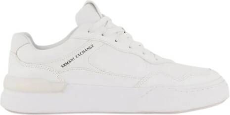 Armani Exchange Witte Sneakers voor een stijlvolle look White Heren