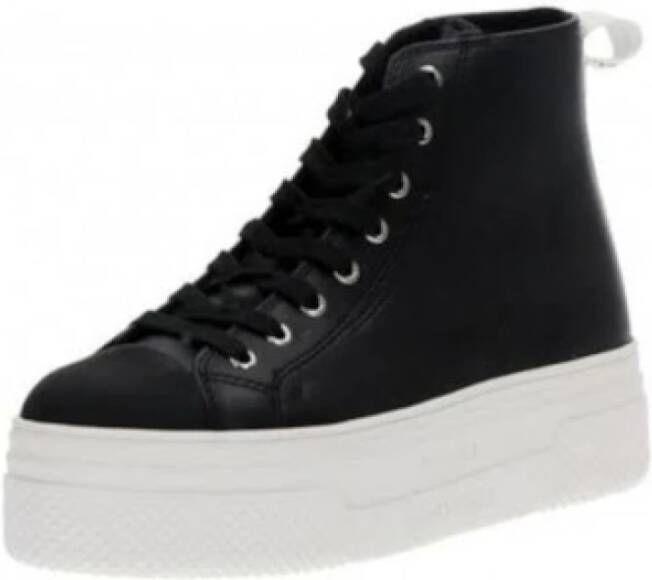 Ar i Exchange Zwarte Vetersneakers Hoge Top Model Black