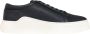 Armani Exchange Zwarte leren logo sneakers Black Heren - Thumbnail 2