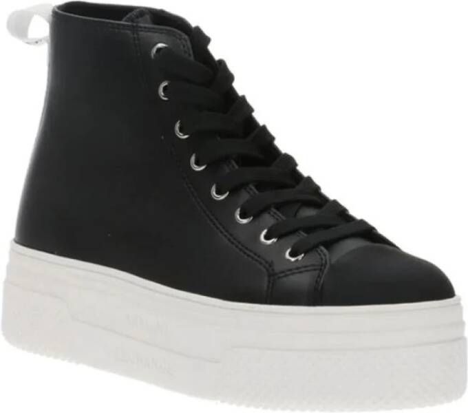 Ar i Exchange Zwarte Vetersneakers Hoge Top Model Black