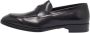 Armani Pre-owned Leather flats Black Heren - Thumbnail 1