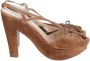 Armani Pre-owned Suede heels Brown Dames - Thumbnail 1