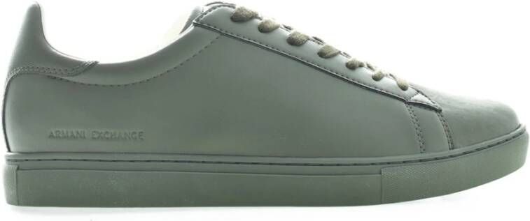 Armani Exchange Groene Leren Sneakers Xux001 Xv093 Green Dames