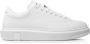 Armani Exchange Witte leren lage sneakers met logo detail White Heren - Thumbnail 5