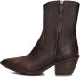 A.s.98 B84205 Enkellaarsjes Enkelboots met rits Dames Bruin - Thumbnail 3