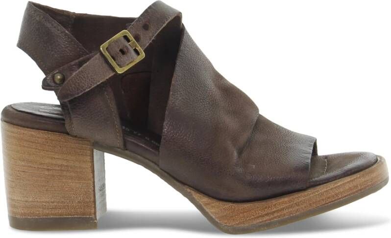 A.s.98 High Heel Sandals Brown Dames