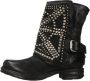 A.s.98 Studded Enkellaarzen Black Dames - Thumbnail 1