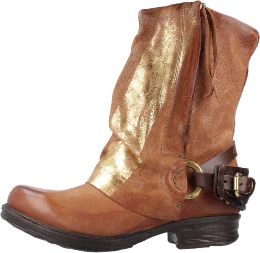 a.s.98 Western Style Cowboy Boots Brown Dames