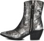 A.s.98 B84205 Enkellaarsjes Enkelboots met rits Dames Zilver - Thumbnail 3