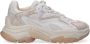 Ash Beige Leren Nylon en Suède Sneakers Multicolor Dames - Thumbnail 1