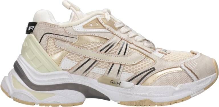 Ash Beige Sneakers met Leer en Mesh Beige Dames