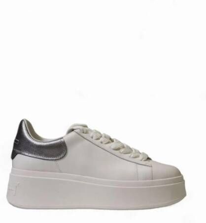 Ash Witte Leren Sneakers met Rubberen Zool White Dames