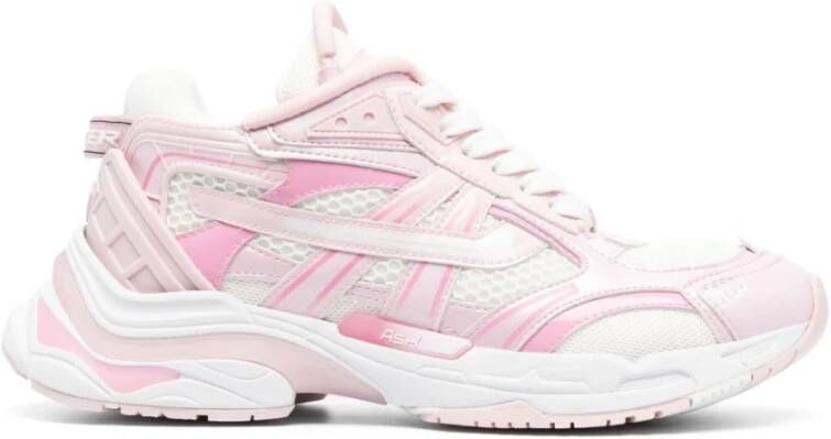 Ash Contrasterende Logo Sneakers voor Dames Roze Dames