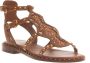 Ash Etnische Lage Leren Sandalen Brown Dames - Thumbnail 1