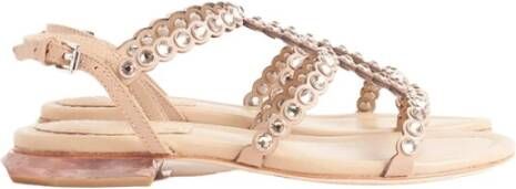 Ash Flat Sandals Beige Dames