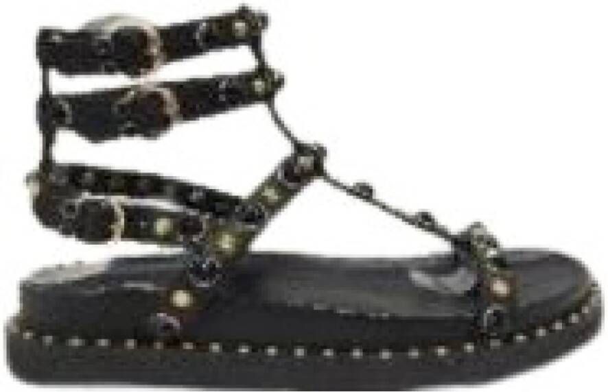 Ash Flat Sandals Black Dames