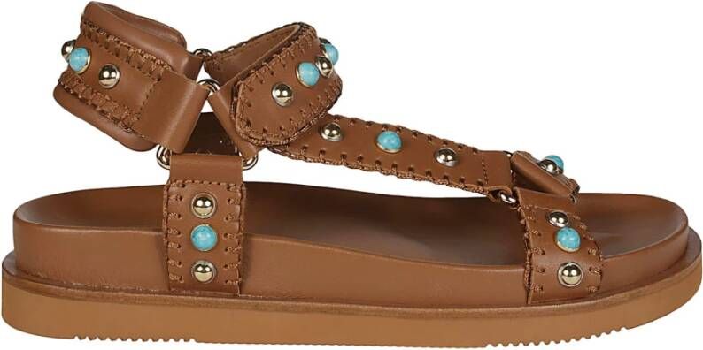 Ash Flat Sandals Brown Dames