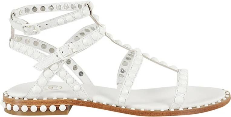 Ash Flat Sandals White Dames